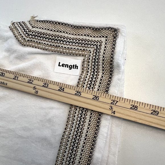 Tory Burch Womens Size Medium Embroidered Cotton Hippie Retro Bell Sleeve Disco - Picture 8 of 8